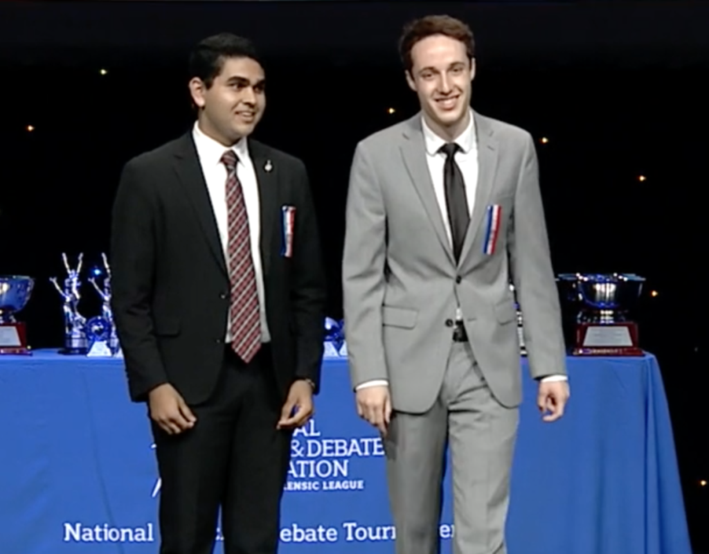 Ishan Bhatt beats Jackson Deconcini in NSDA Nationals Finals Blog